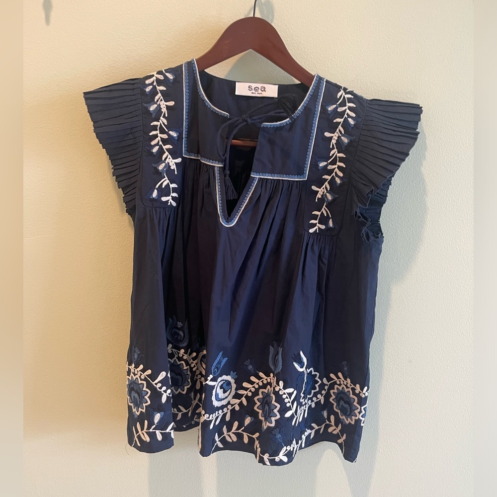 Sea NY Emb tank top. Like new